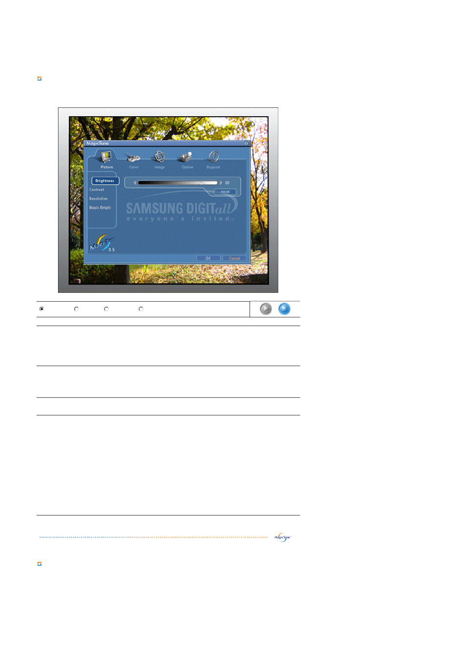 Picture tab definition, Color tab definition | Samsung 151X User Manual | Page 36 / 65