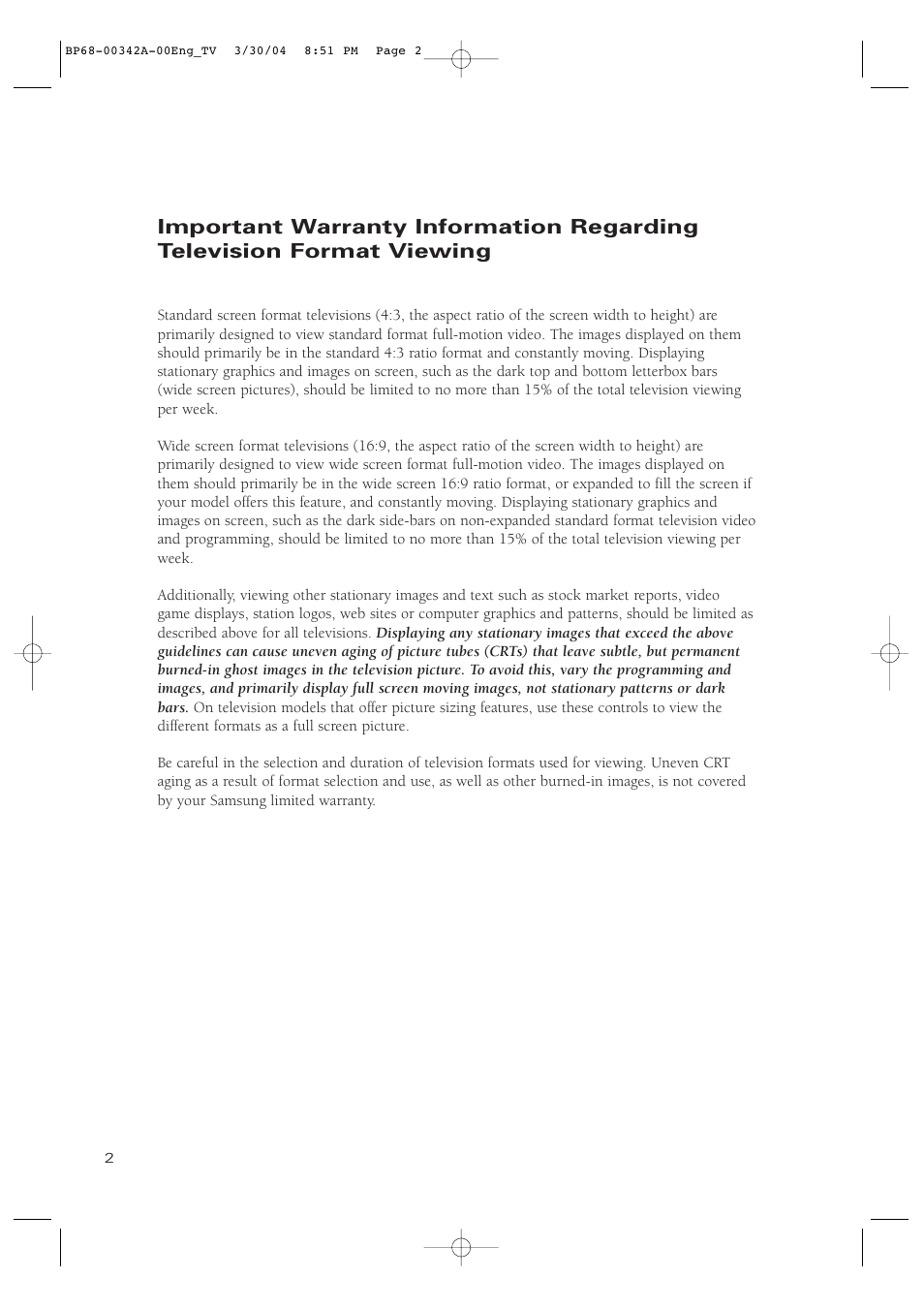 Samsung HC-P4363W User Manual | Page 2 / 92