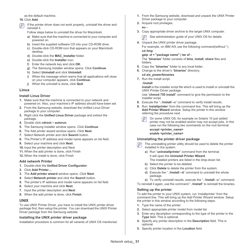 Samsung CLP-775 SERIES User Manual | Page 31 / 101