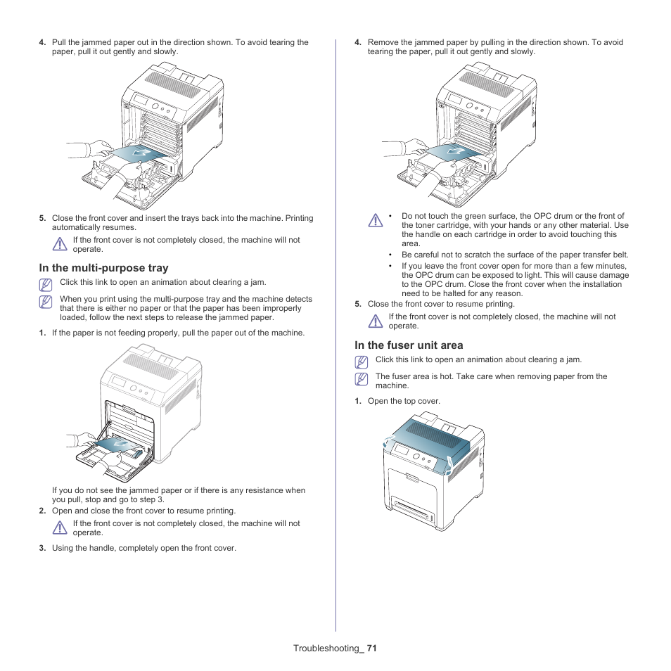 Samsung CLP-775 SERIES User Manual | Page 71 / 101