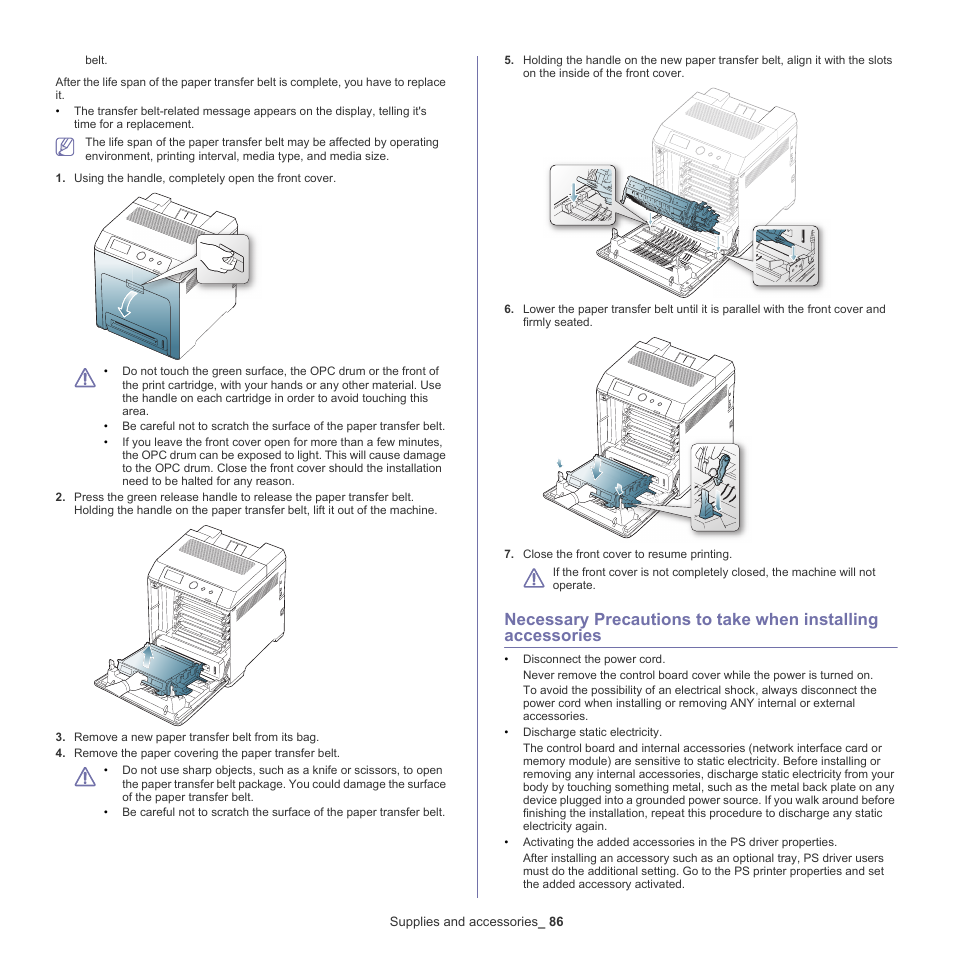 Samsung CLP-775 SERIES User Manual | Page 86 / 101