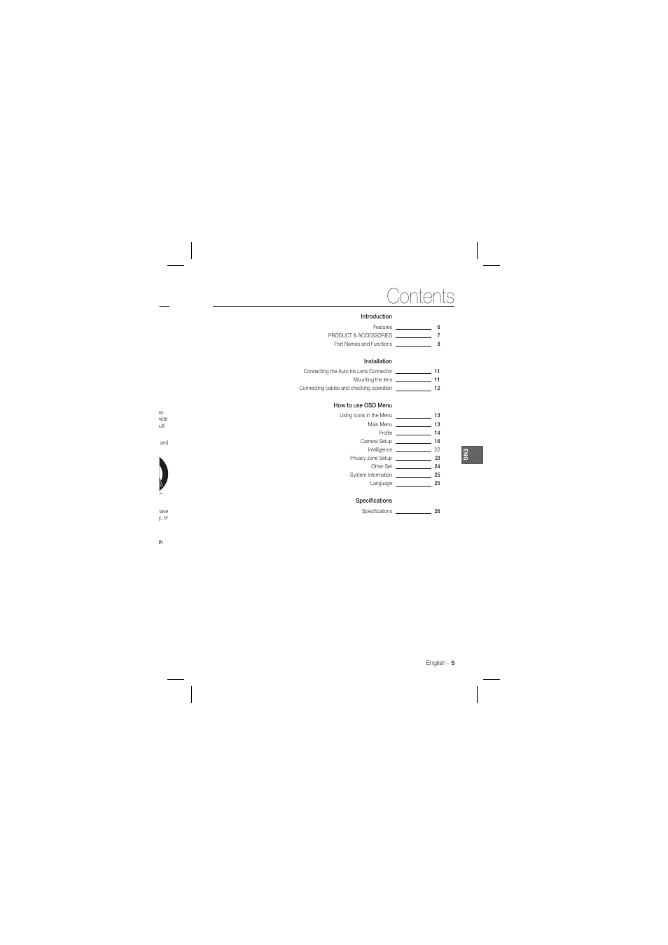 Samsung SCC-B1331 User Manual | Page 5 / 29