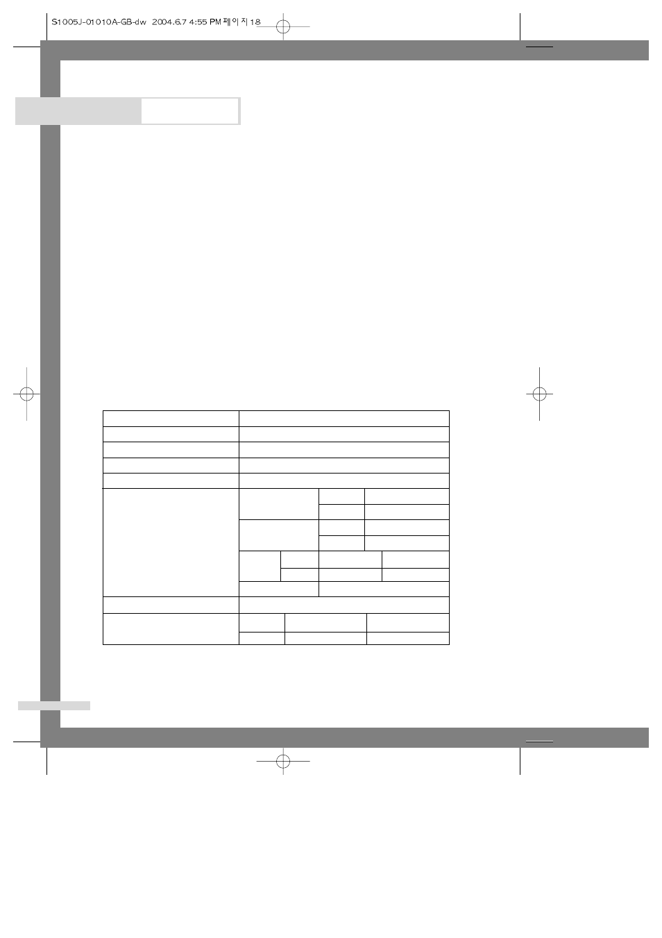 Protecting the environment, Declaration of conformity, Specification | Appendix | Samsung S803J User Manual | Page 20 / 21