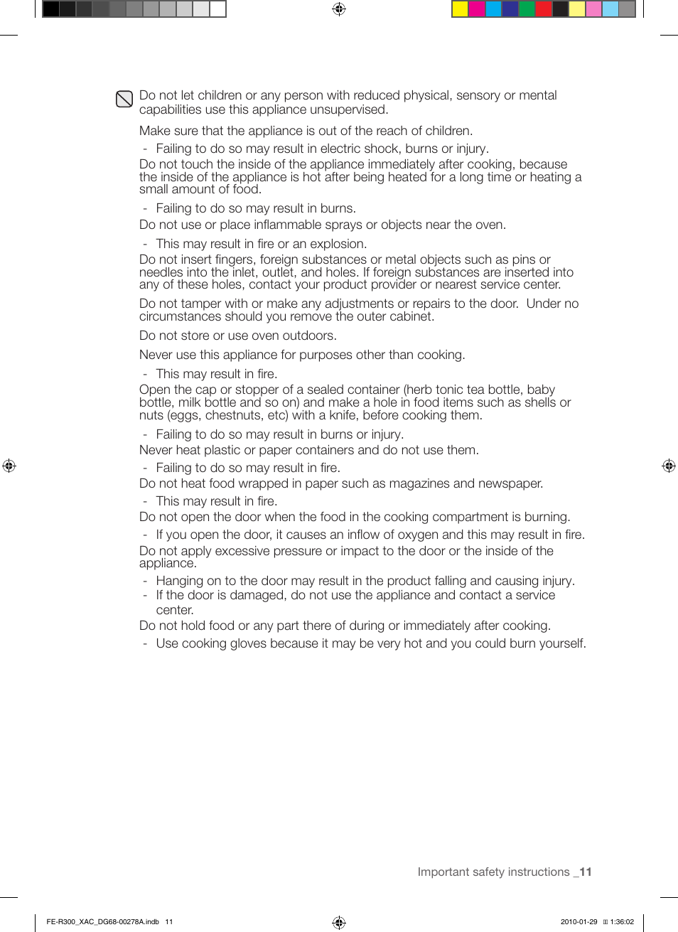 Samsung FE-R300SX User Manual | Page 11 / 44