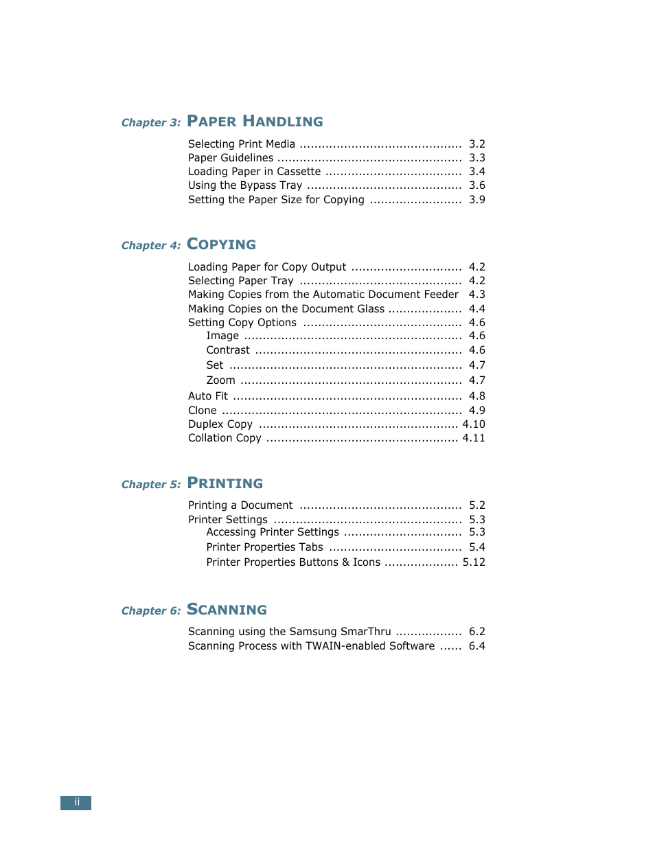 Samsung SCX-5112 User Manual | Page 3 / 127