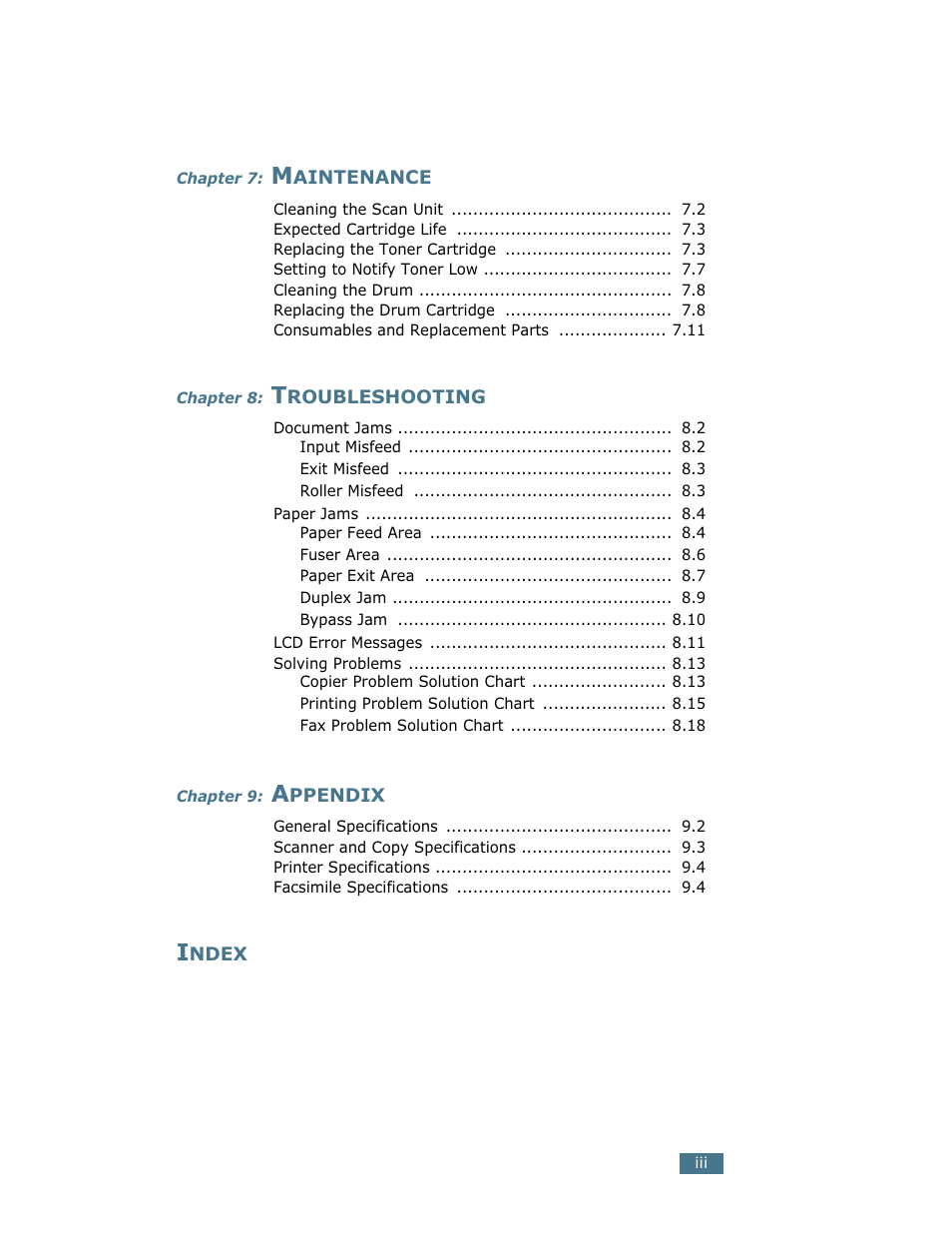 Samsung SCX-5112 User Manual | Page 4 / 127
