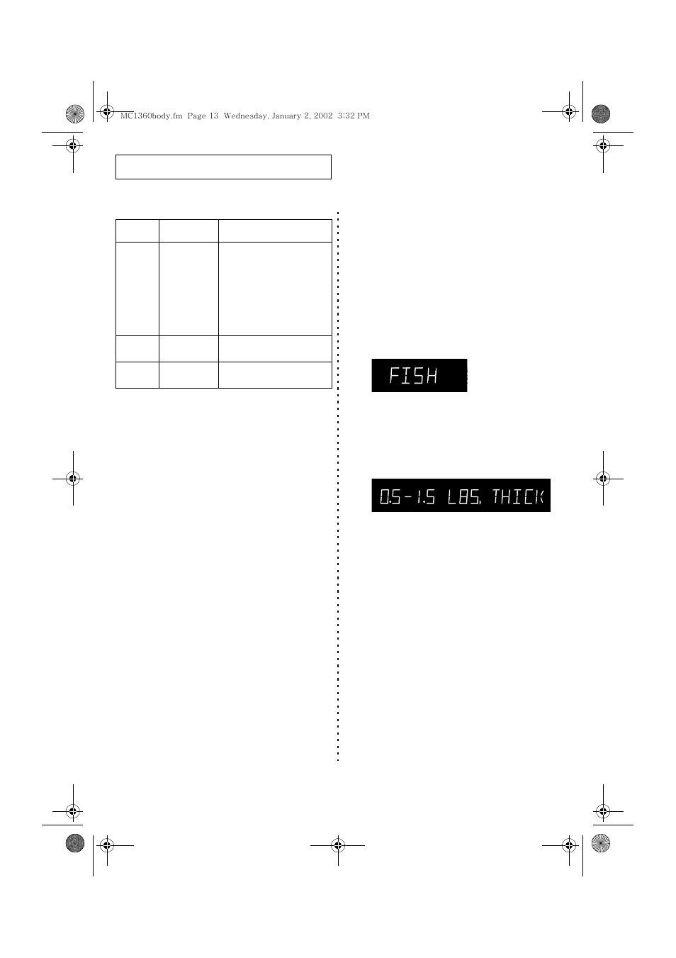 Auto reheat chart automatic cooking | Samsung MC1360WA User Manual | Page 12 / 33