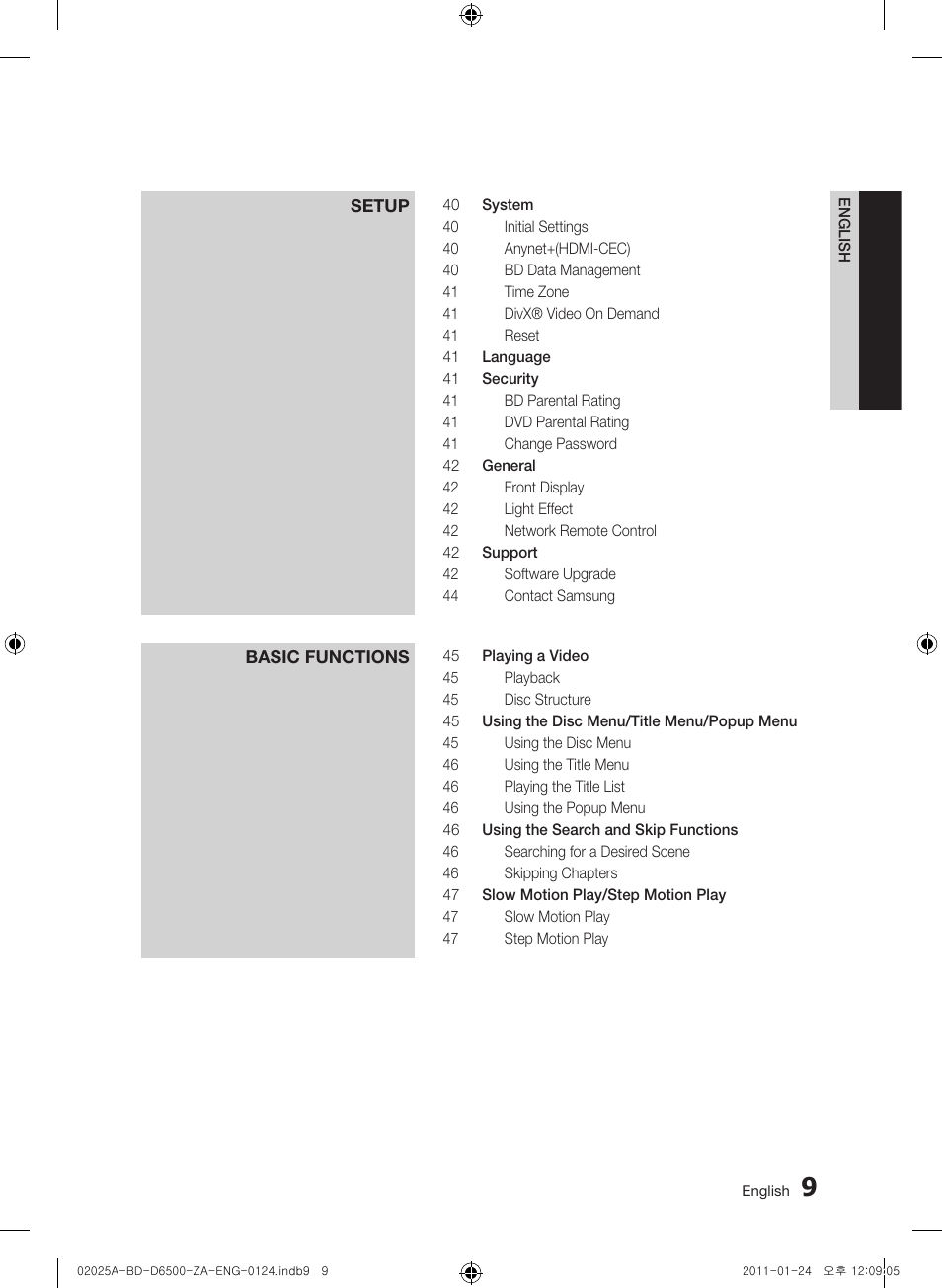 Samsung BD-D6500 User Manual | Page 9 / 74