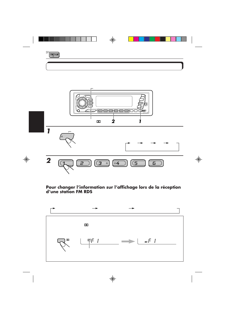 Accord d’une station présélectionnée | JVC KS-FX840R User Manual | Page 100 / 186