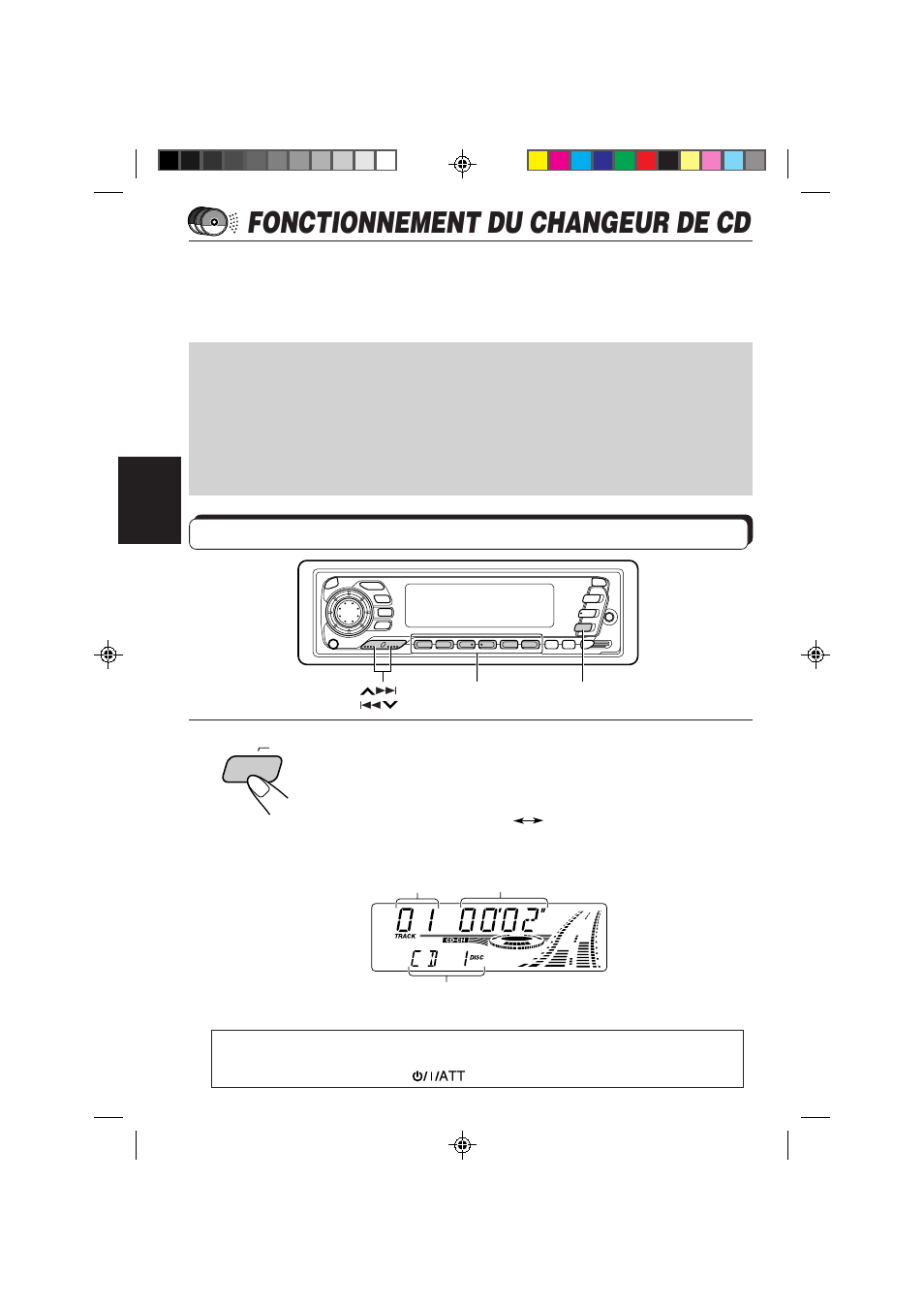 Fonctionnement du changeur de cd, Lecture de cd, Choisissez le changeur automatique de cd | JVC KS-FX840R User Manual | Page 128 / 186