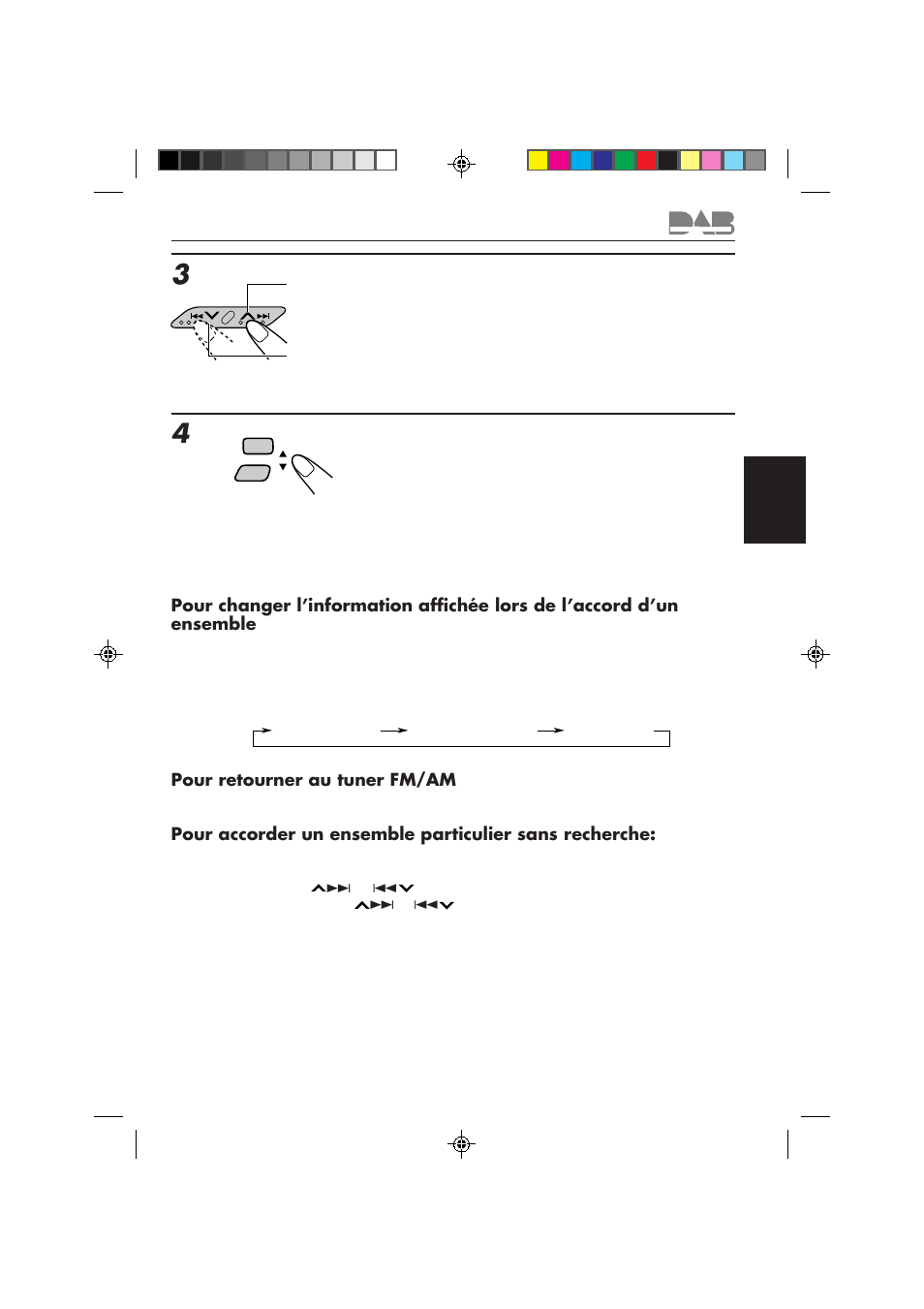 Commencez la recherche d’un ensemble, Choisissez le service que vous souhaitez écouter | JVC KS-FX840R User Manual | Page 133 / 186