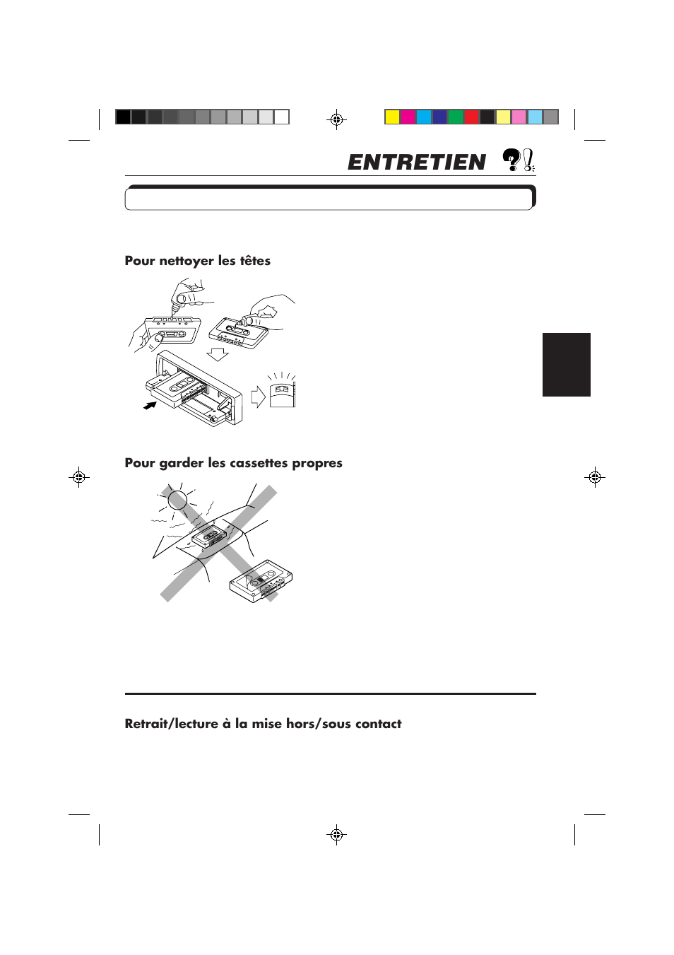 Entretien, Pour prolonger la durée de vie de l’appareil | JVC KS-FX840R User Manual | Page 137 / 186