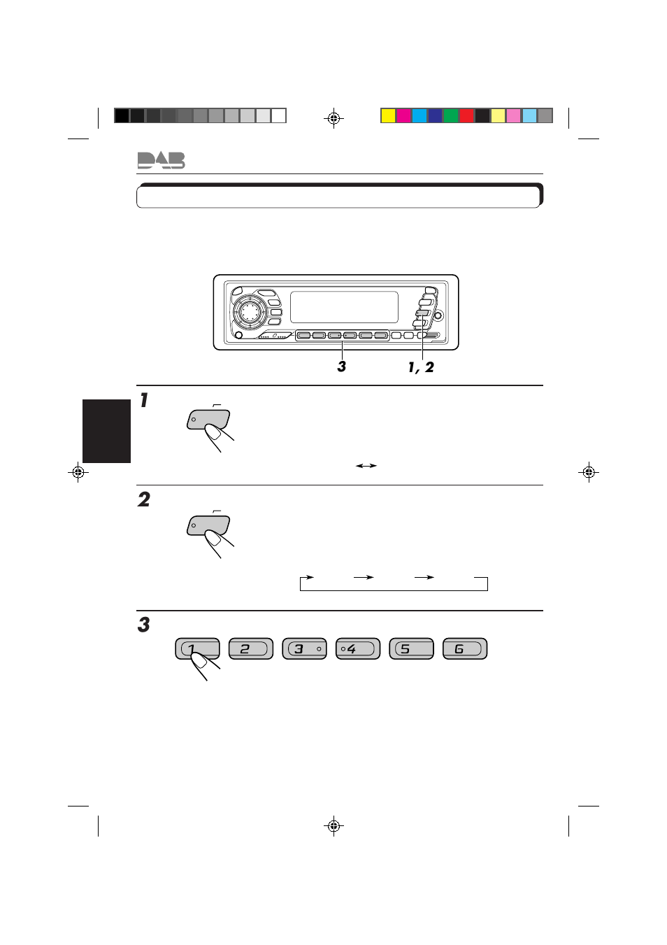 Afstemmen op een opgeslagen dab-service | JVC KS-FX840R User Manual | Page 182 / 186