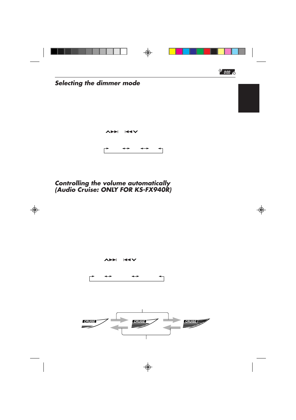 Selecting the dimmer mode | JVC KS-FX840R User Manual | Page 29 / 186