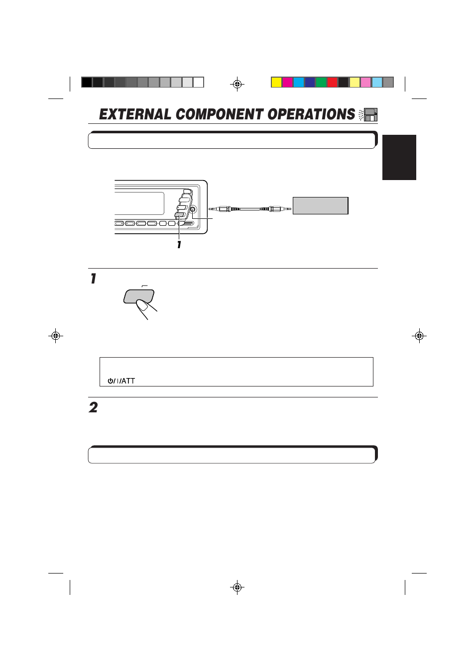 External component operations, Using auxiliary players, Using a subwoofer | JVC KS-FX840R User Manual | Page 39 / 186