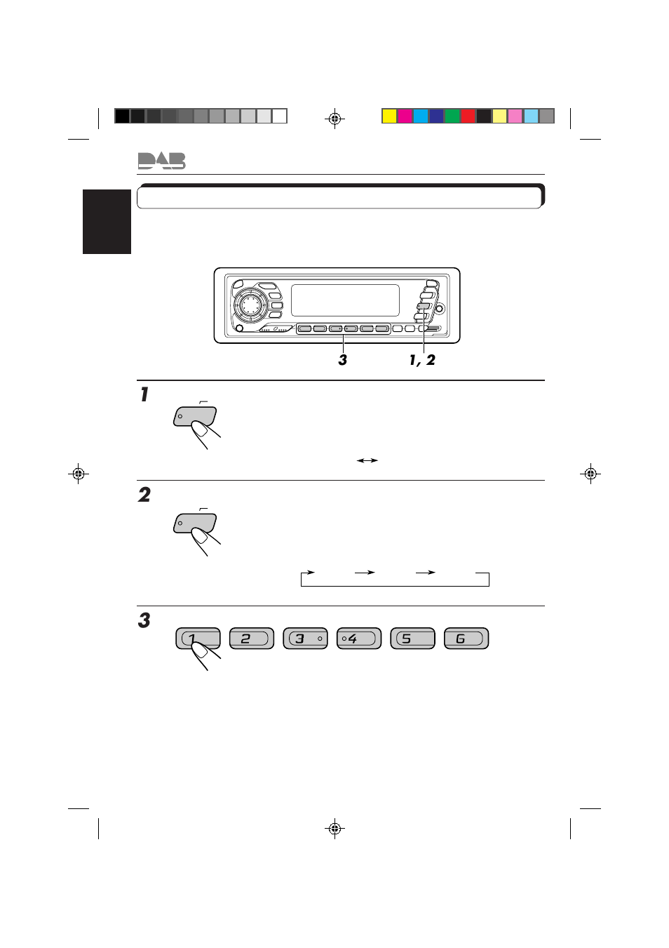 Tuning into a preset dab service | JVC KS-FX840R User Manual | Page 44 / 186