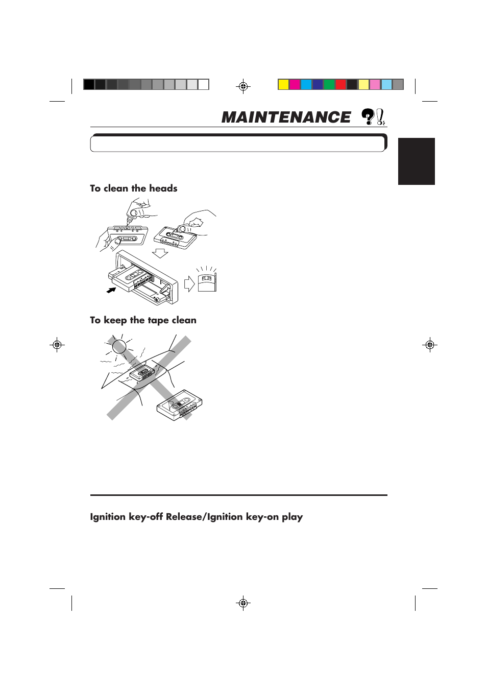 Maintenance | JVC KS-FX840R User Manual | Page 45 / 186