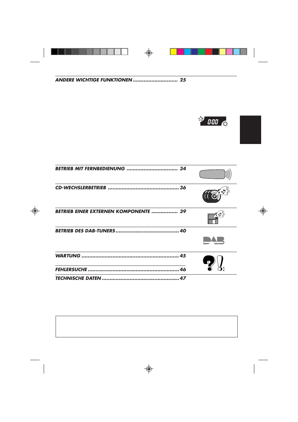 Deutsch | JVC KS-FX840R User Manual | Page 49 / 186