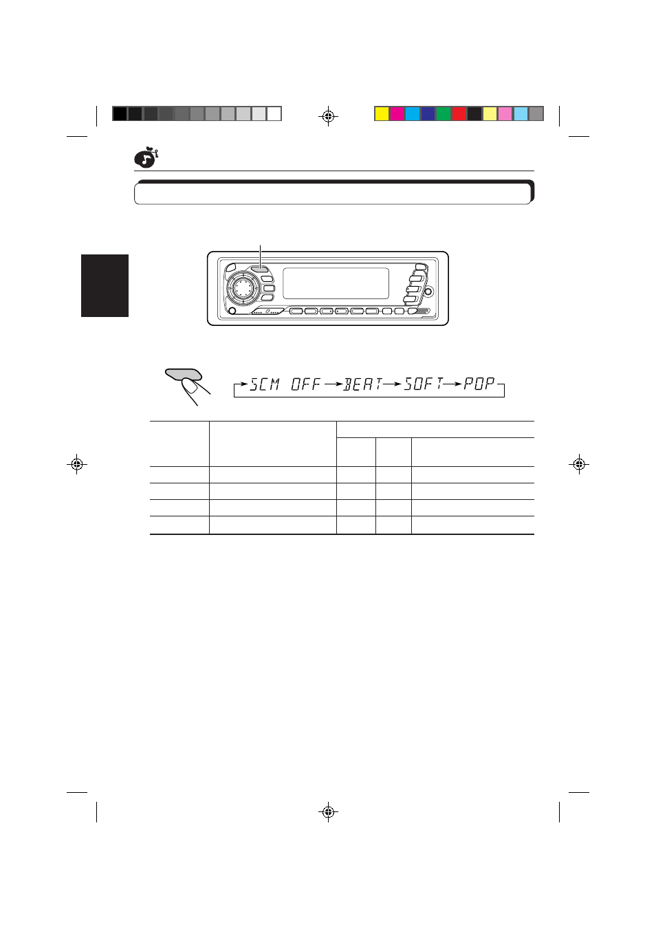 Wählen der voreingestellten klangbetriebsarten | JVC KS-FX840R User Manual | Page 68 / 186