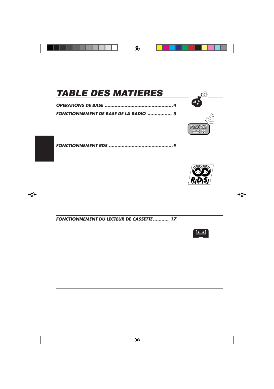 Table des matieres | JVC KS-FX840R User Manual | Page 94 / 186
