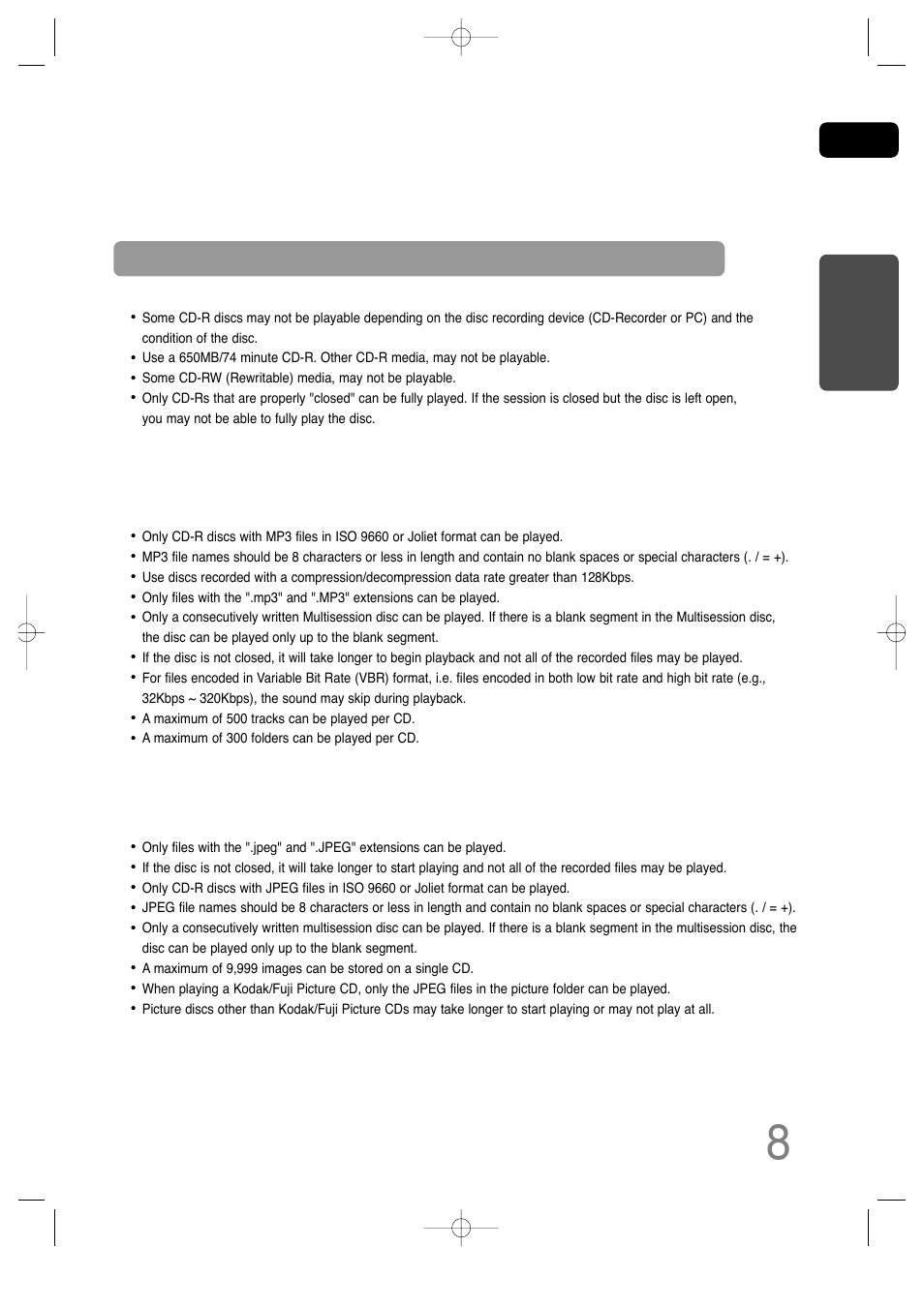 Disc recording format | Samsung AH68-01701V User Manual | Page 10 / 71