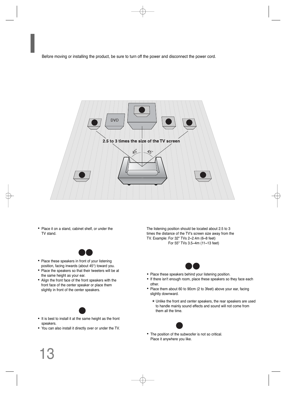 Connecting the speakers | Samsung AH68-01701V User Manual | Page 15 / 71
