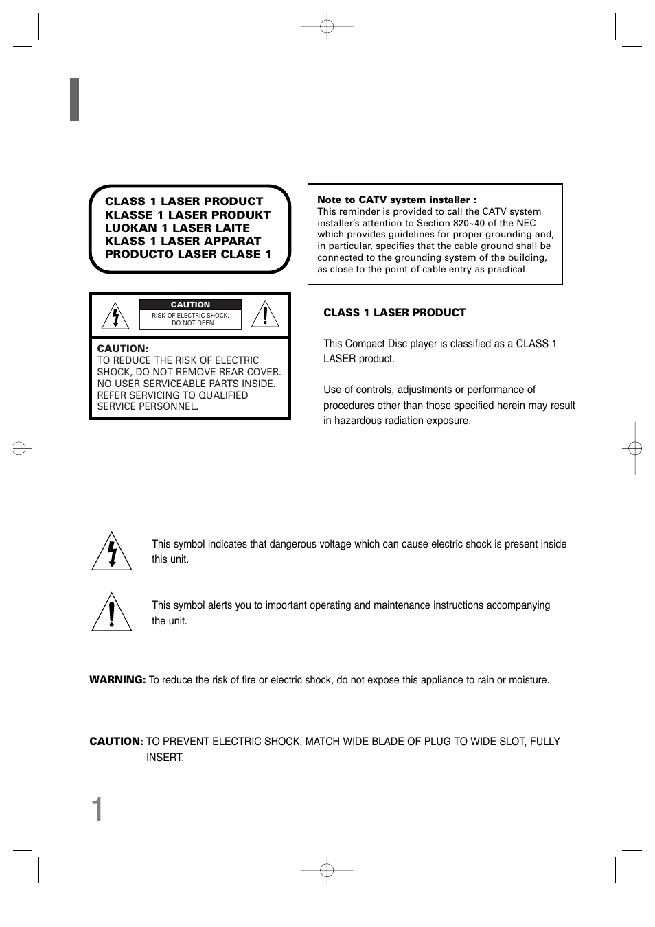 1safety warnings | Samsung AH68-01701V User Manual | Page 3 / 71