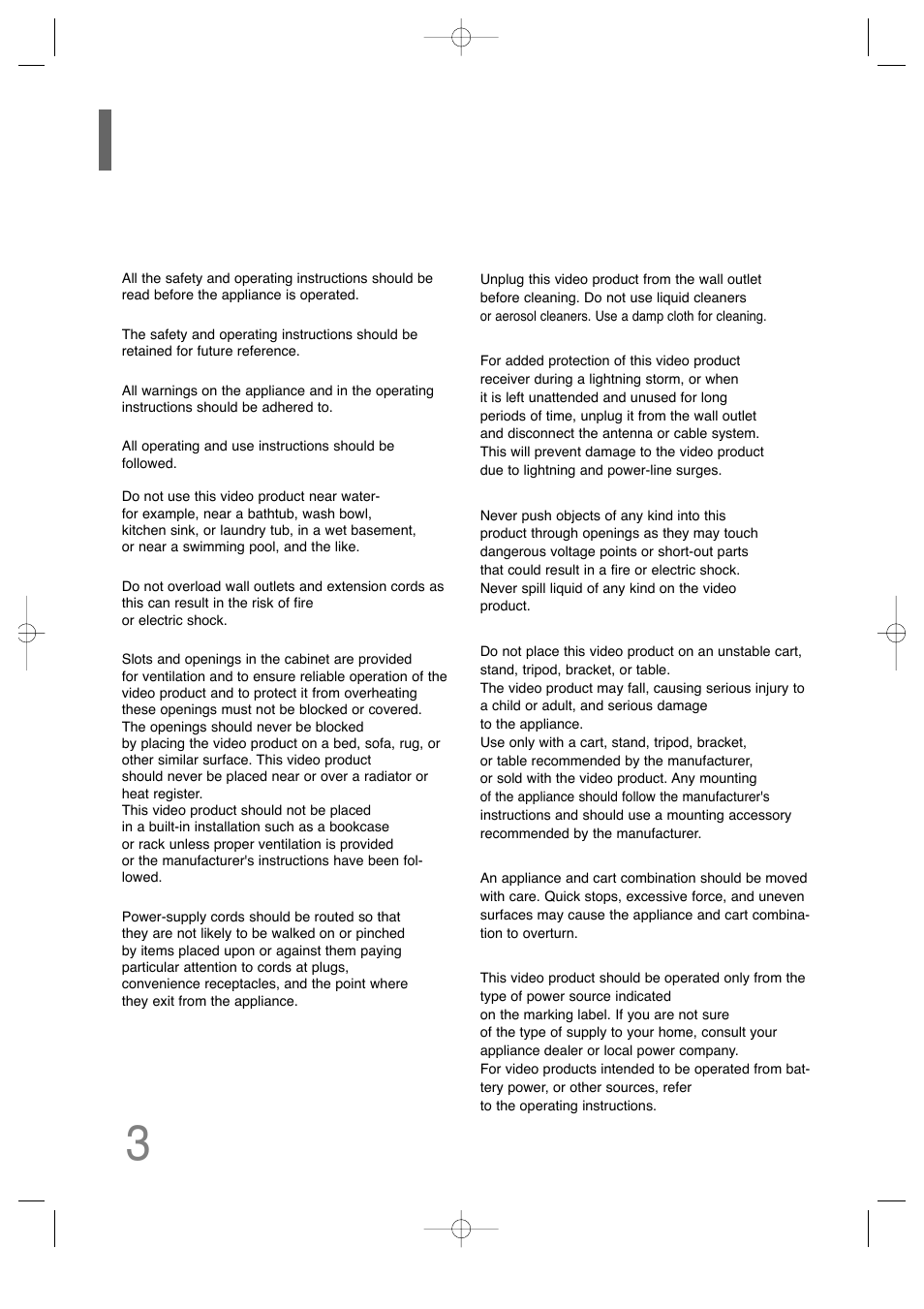 Safety instructions | Samsung AH68-01701V User Manual | Page 5 / 71