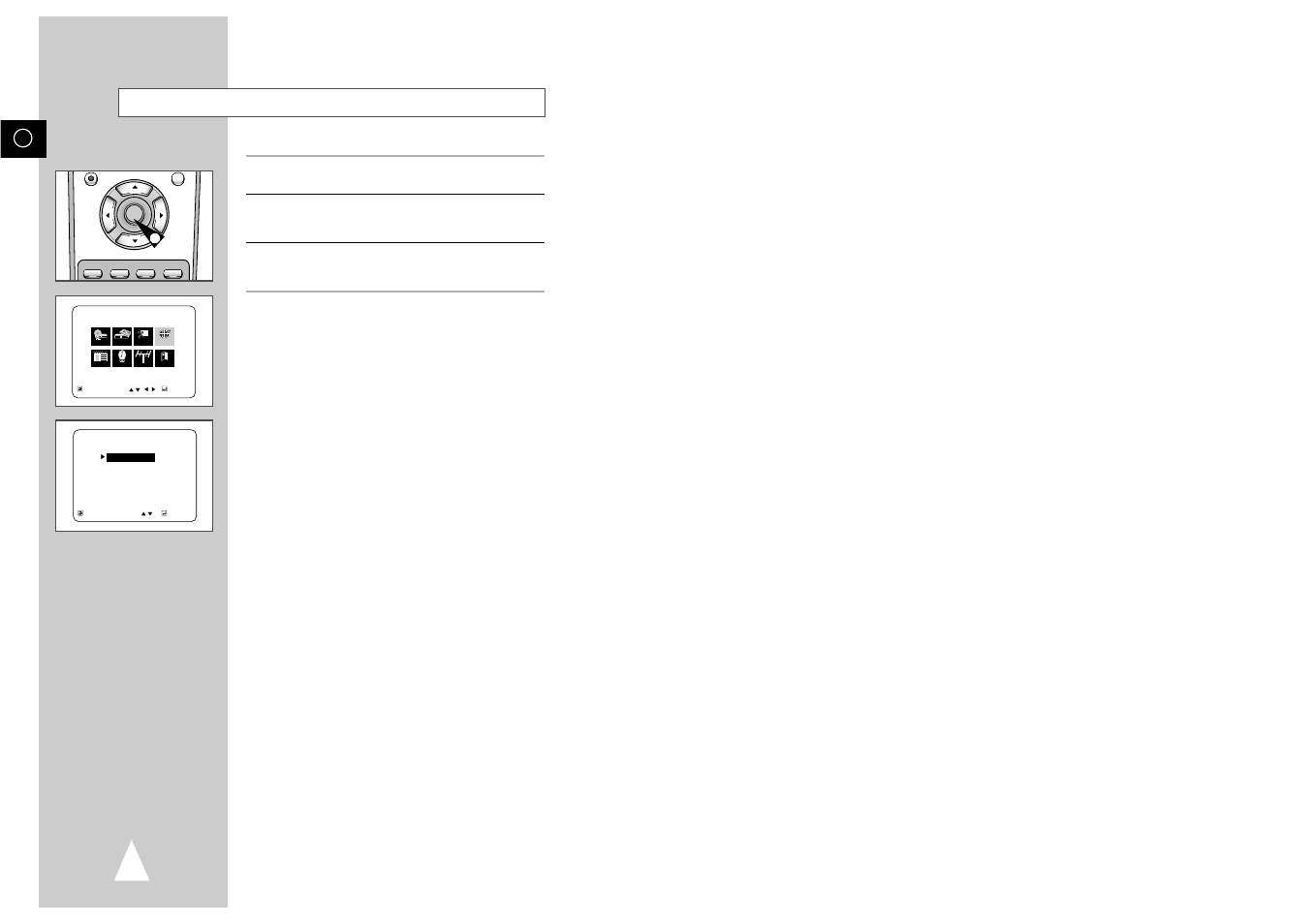 Menu language | Samsung SV-DVD3E  EN User Manual | Page 10 / 35