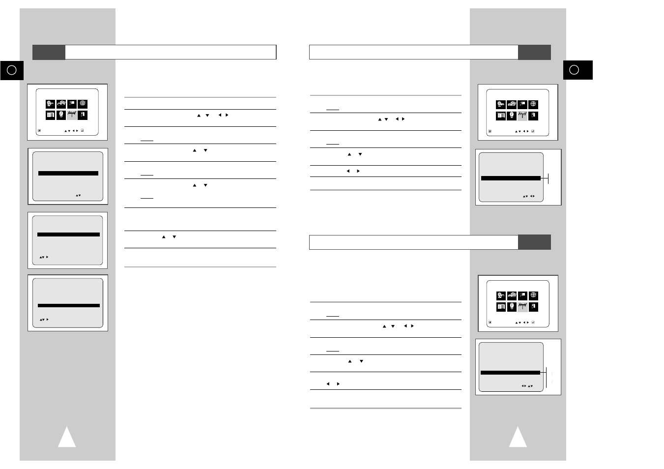 Setting the dvd-vcr output channel, Changing the preset station table, Vcr selecting the rf out sound mode (b/g-d/k) vcr | Samsung SV-DVD3E  EN User Manual | Page 13 / 35