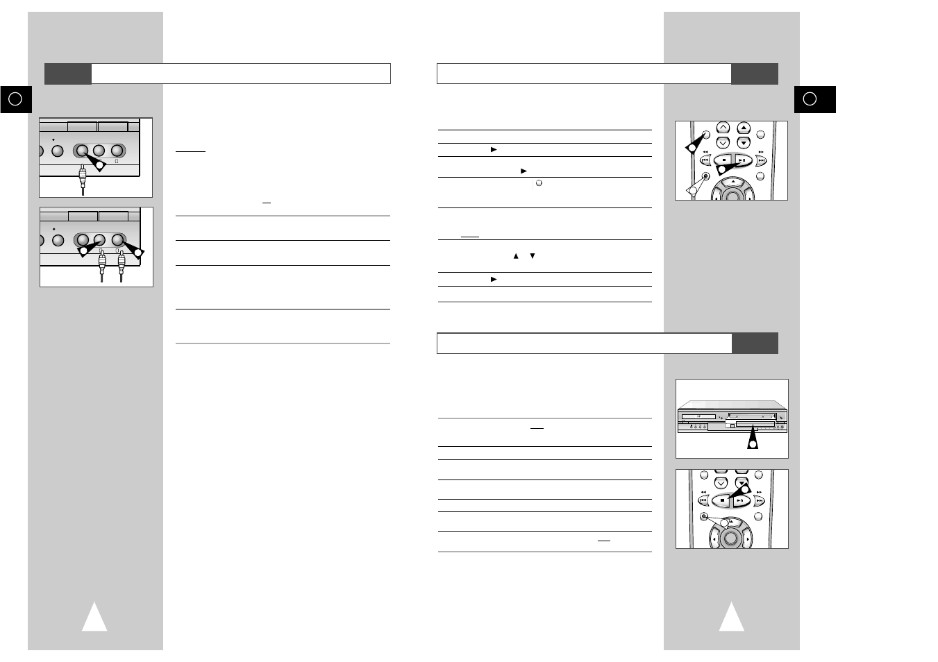 F.adv/step, Connecting an rca audio/video input cable | Samsung SV-DVD3E  EN User Manual | Page 21 / 35