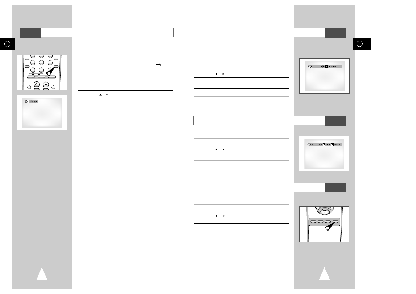 Using the bookmark function (dvd/vcd), Changing the camera angle | Samsung SV-DVD3E  EN User Manual | Page 31 / 35