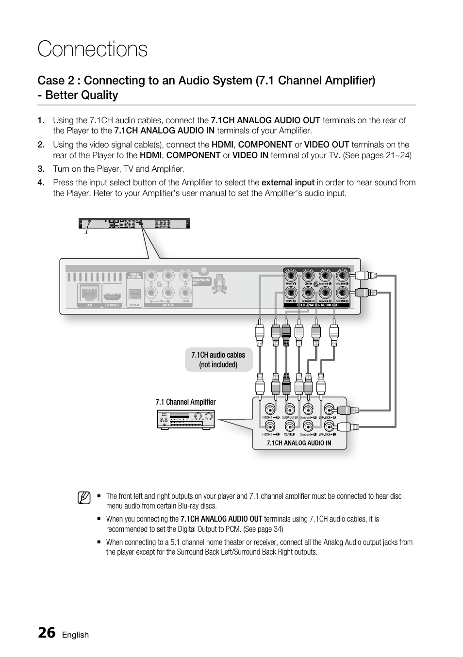 Connections | Samsung AK68-01859A User Manual | Page 26 / 69