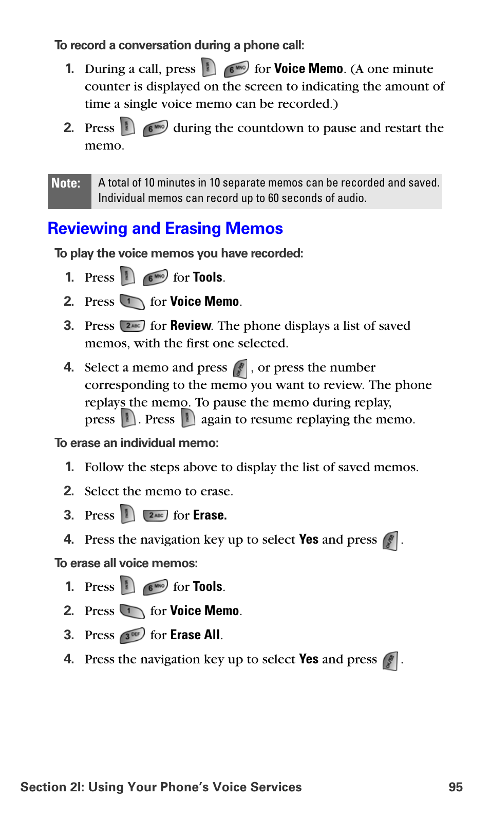 Reviewing and erasing memos | Samsung A660 User Manual | Page 102 / 158