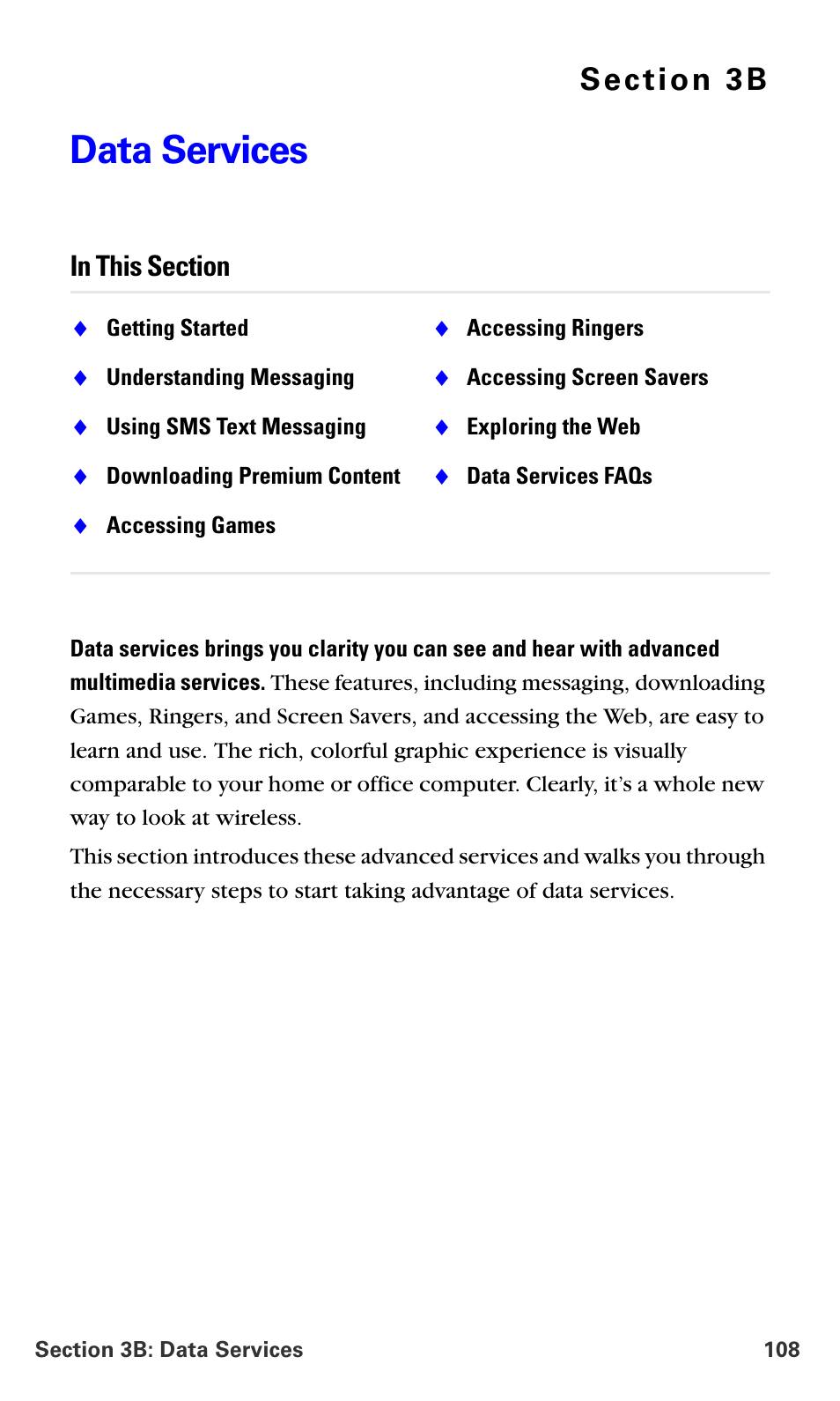 Data services, 3b.data services | Samsung A660 User Manual | Page 115 / 158