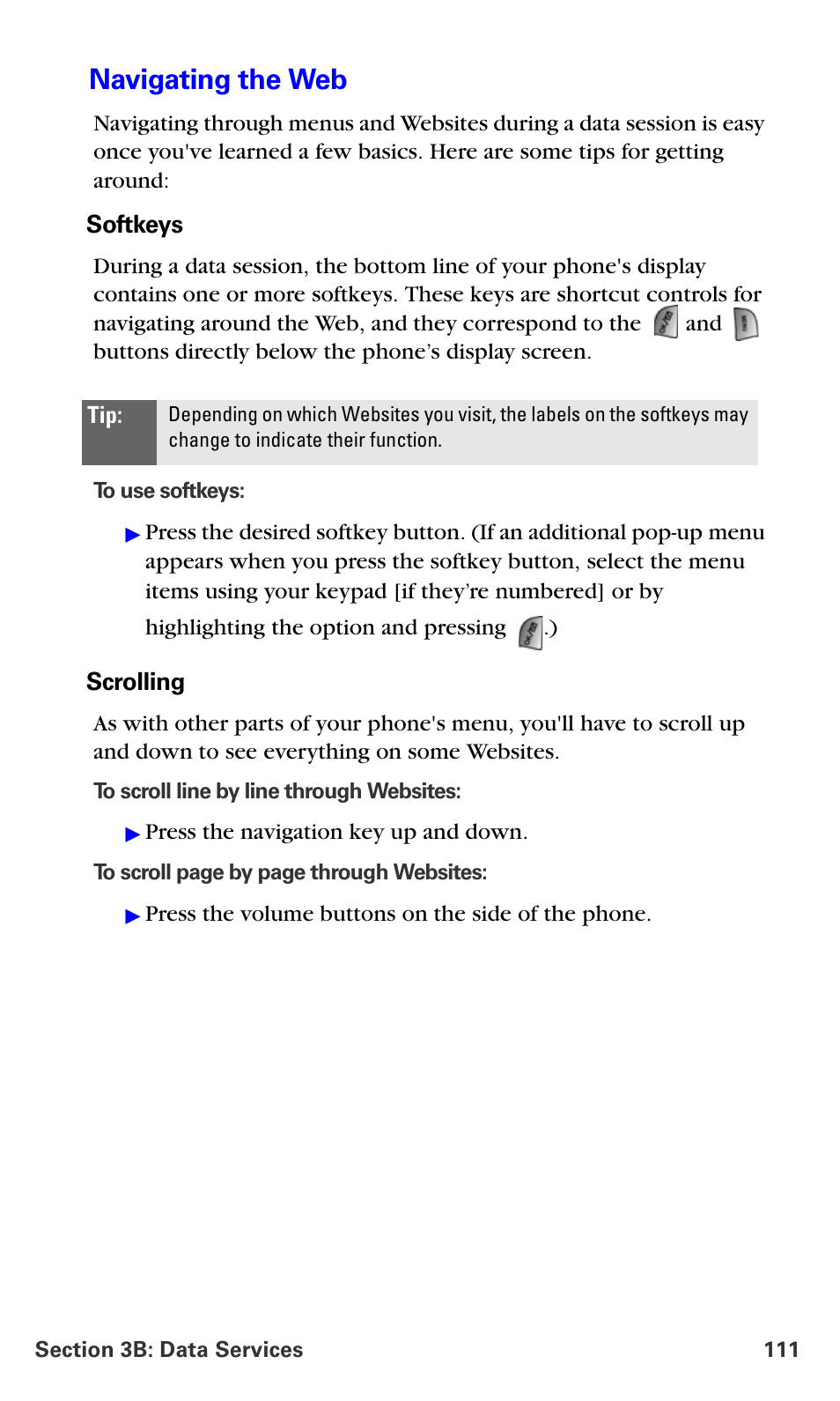 Navigating the web | Samsung A660 User Manual | Page 118 / 158