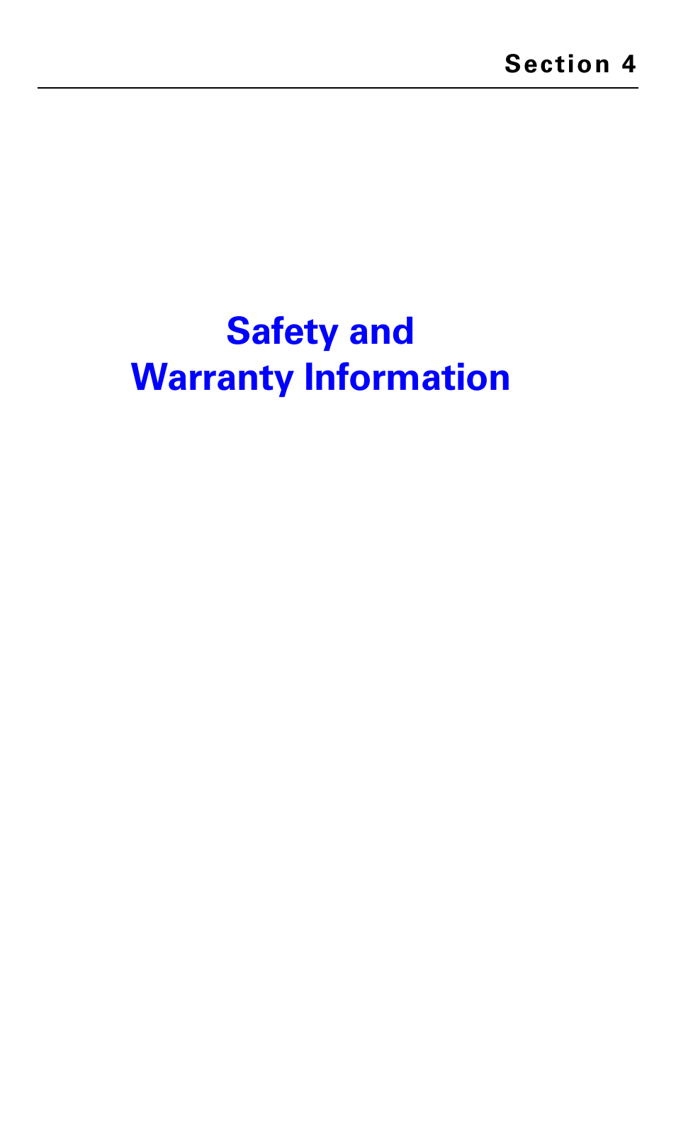 Safety and warranty information, Section 4: safety and warranty information | Samsung A660 User Manual | Page 136 / 158