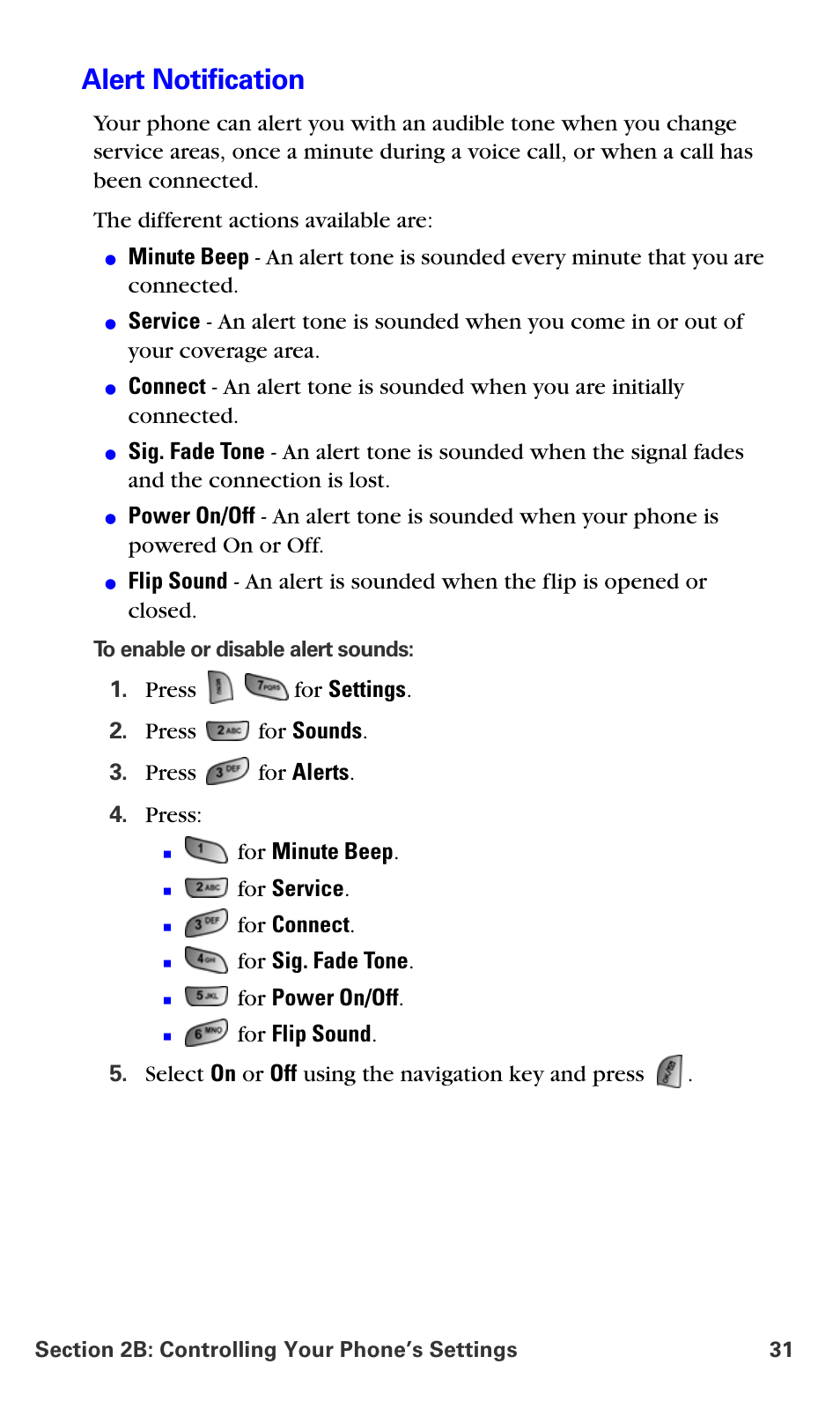 Alert notification | Samsung A660 User Manual | Page 38 / 158