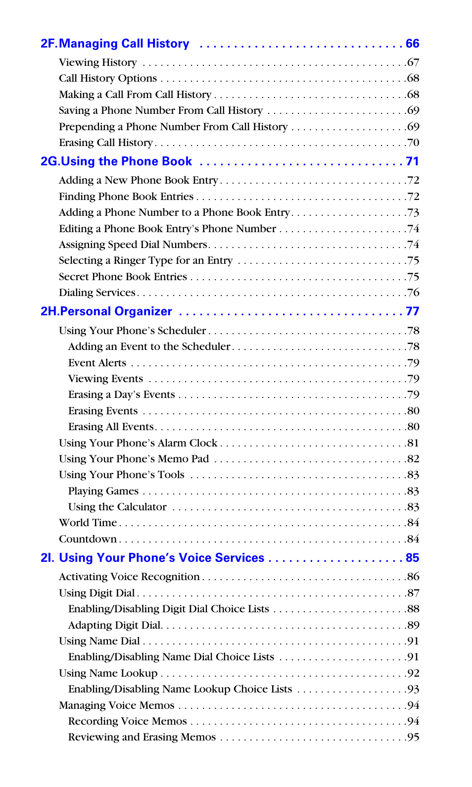 Samsung A660 User Manual | Page 4 / 158