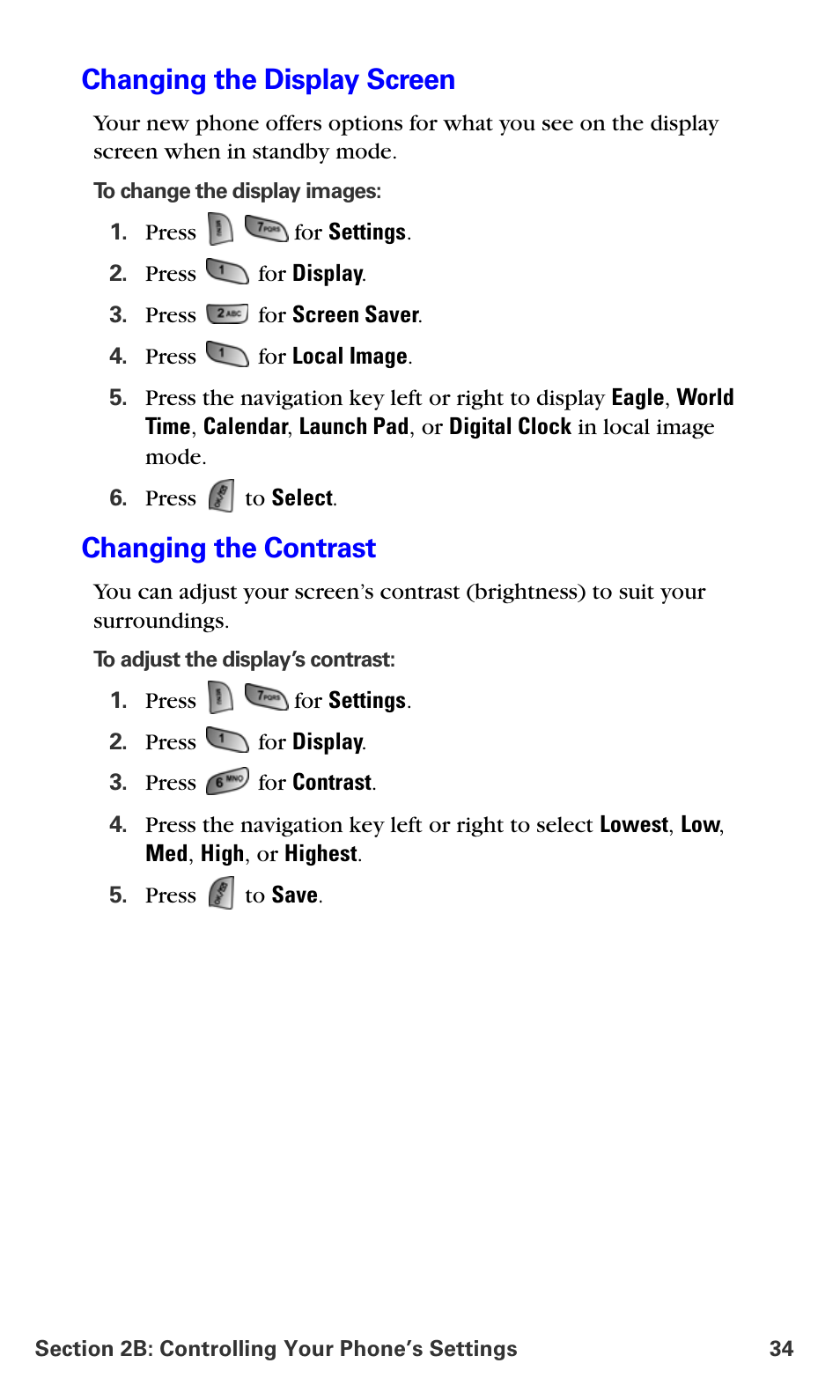 Changing the display screen, Changing the contrast | Samsung A660 User Manual | Page 41 / 158