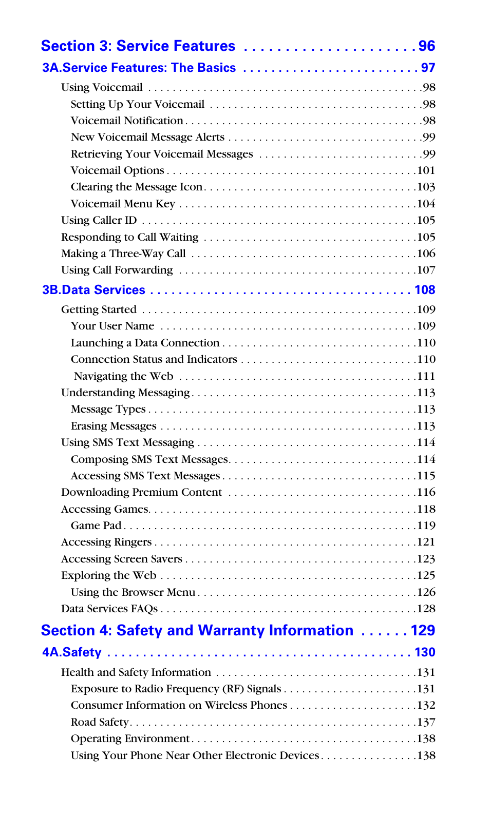 Samsung A660 User Manual | Page 5 / 158