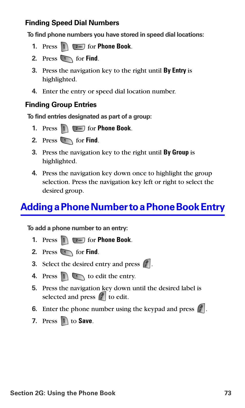 Adding a phone number to a phone book entry | Samsung A660 User Manual | Page 80 / 158