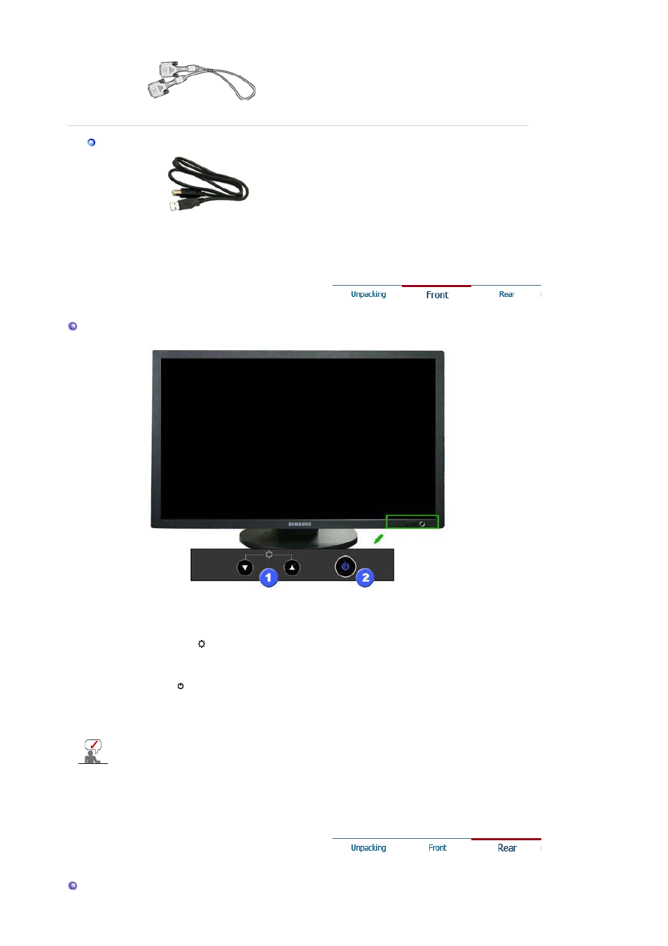 Front | Samsung SyncMaster 305T User Manual | Page 11 / 30