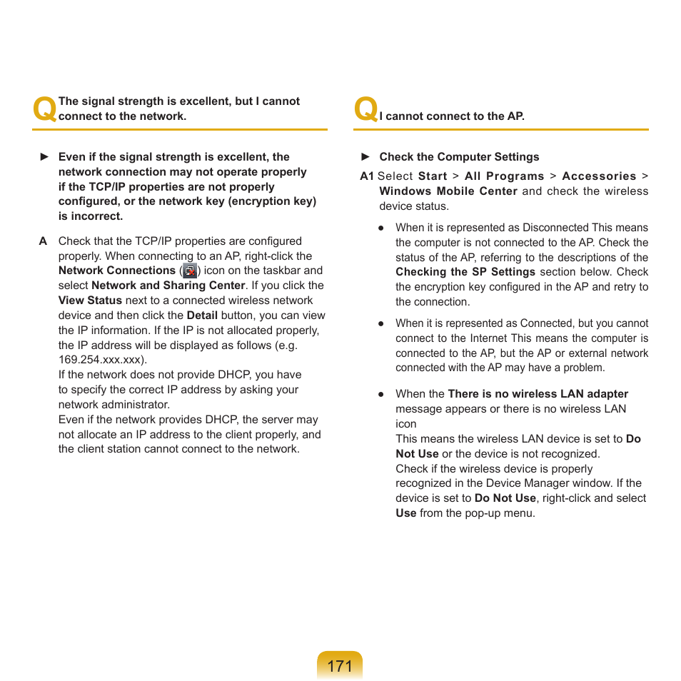 Samsung Q71 User Manual | Page 172 / 191