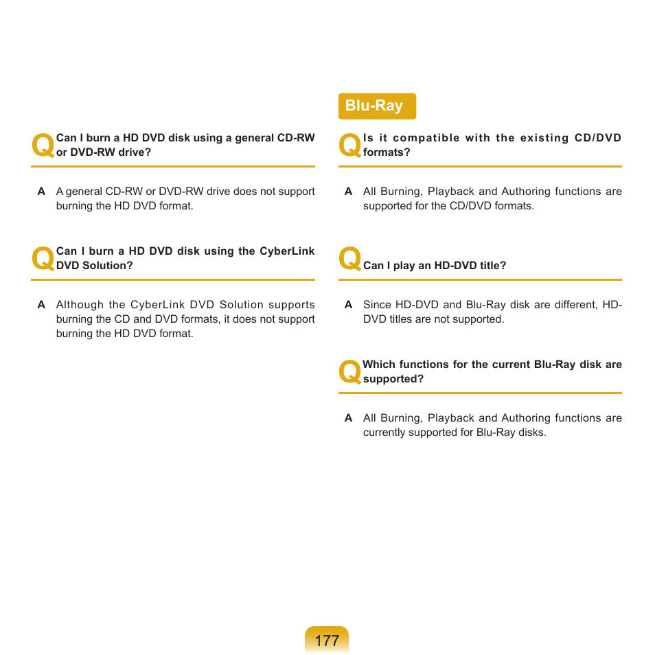 Blu-ray | Samsung Q71 User Manual | Page 178 / 191