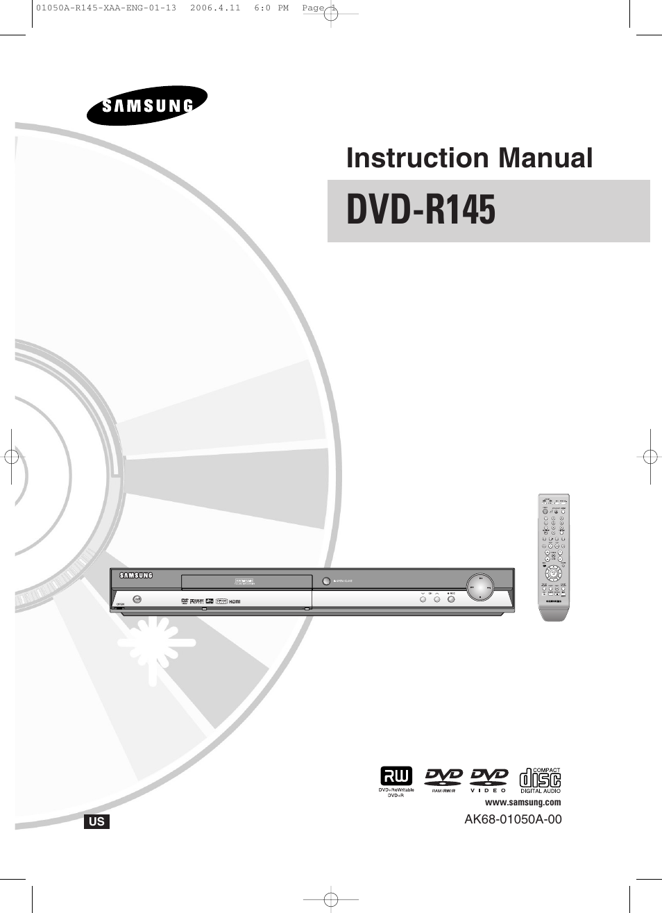 Samsung DVD-R145 User Manual | 111 pages
