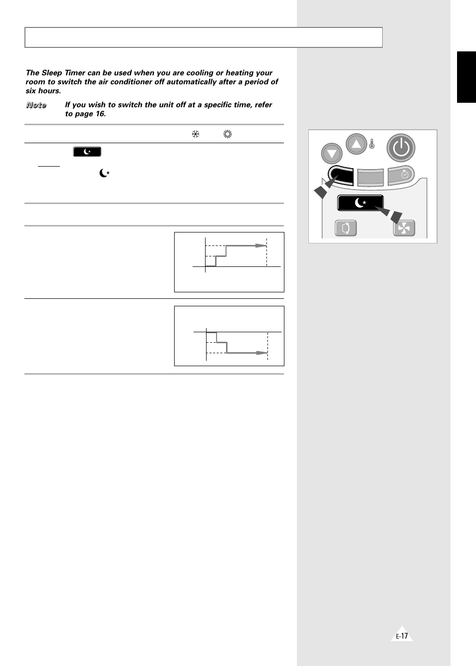 Setting the sleep timer | Samsung AQT18A1(A2)QE/B User Manual | Page 17 / 26