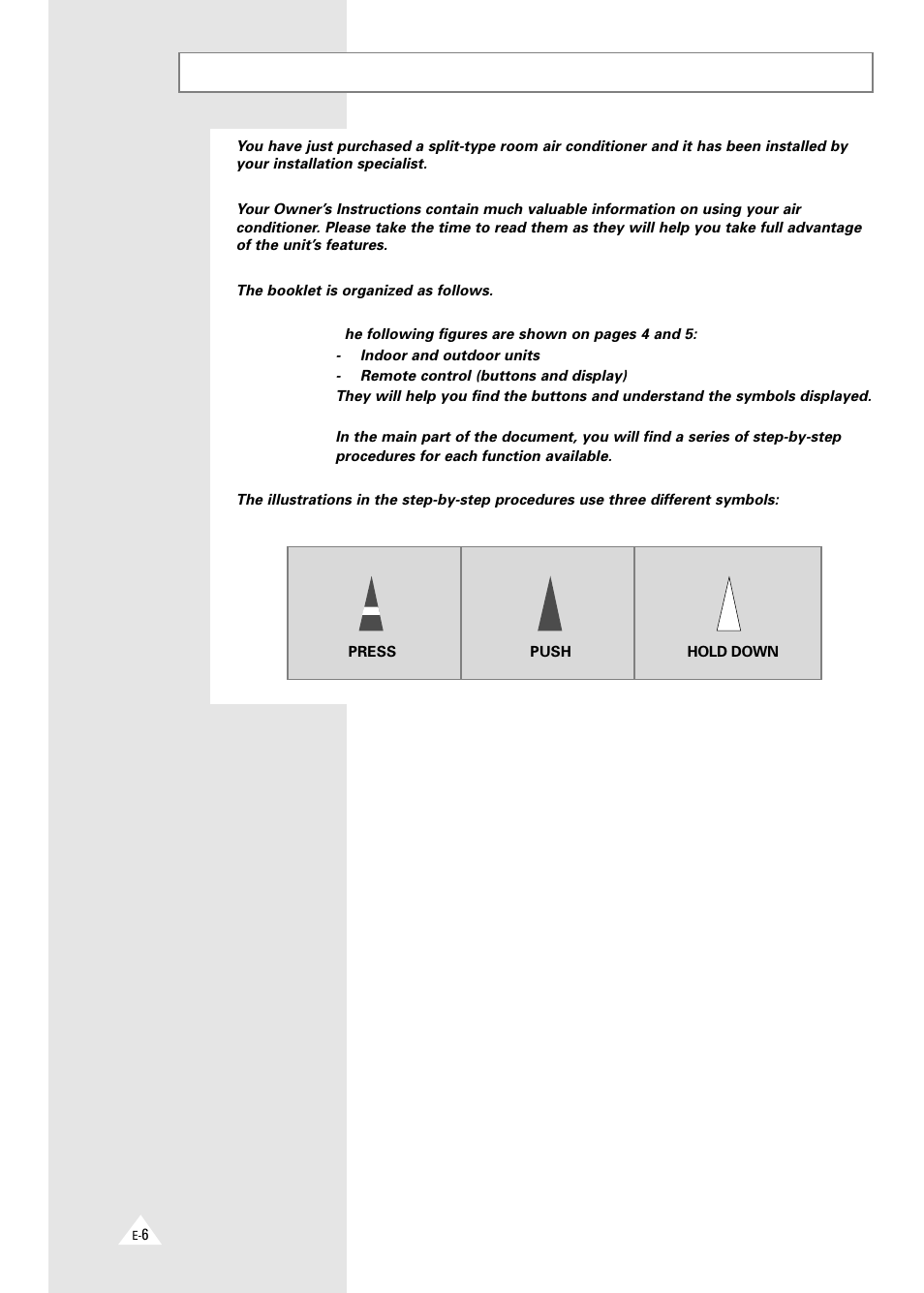 Getting started | Samsung AQT18A1(A2)QE/B User Manual | Page 6 / 26
