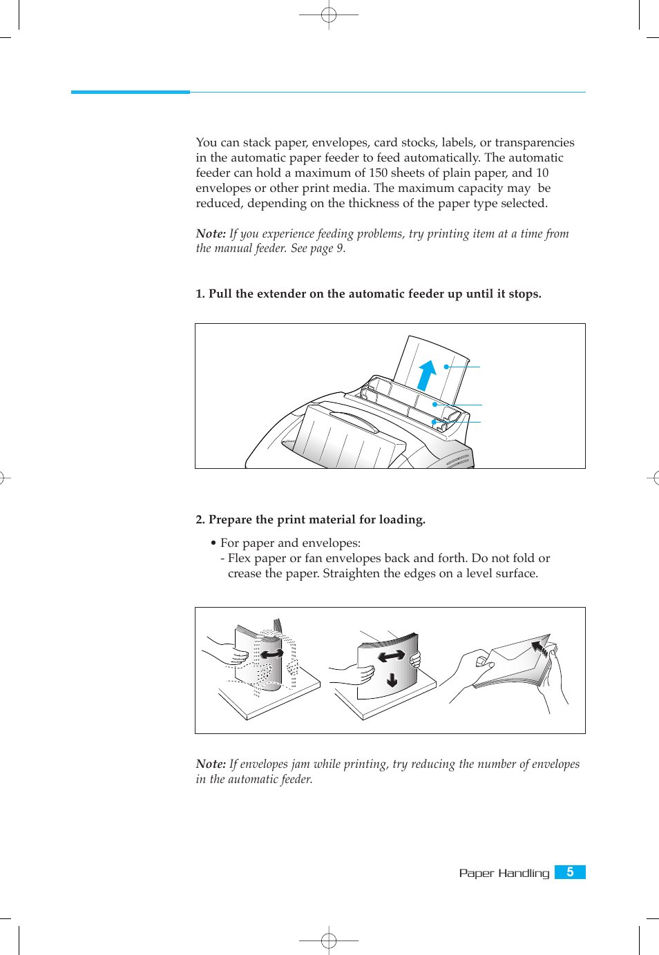 Loading a stack of paper | Samsung ML-5050G User Manual | Page 10 / 39
