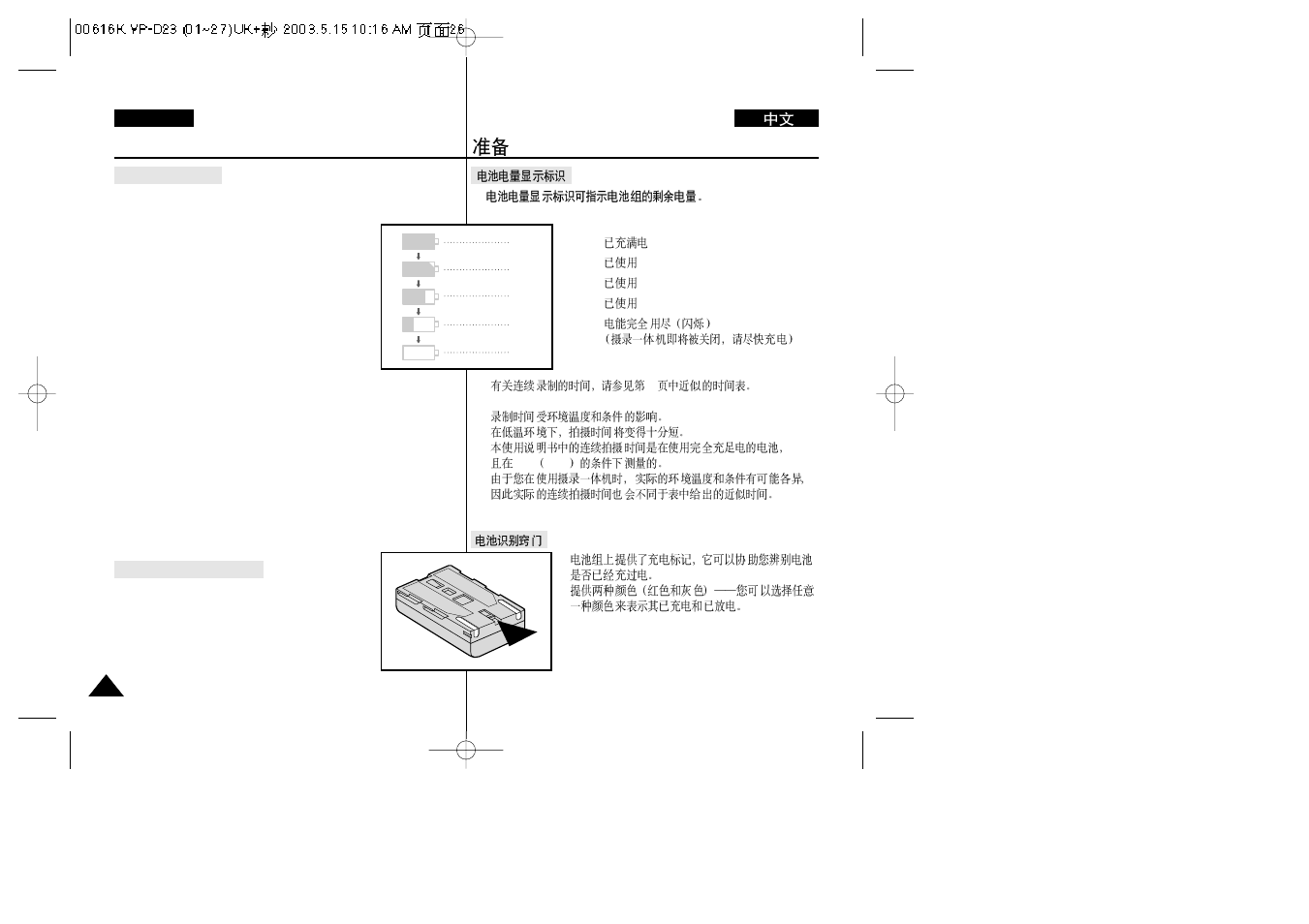 Preparation | Samsung VP-D23i  EN User Manual | Page 26 / 106